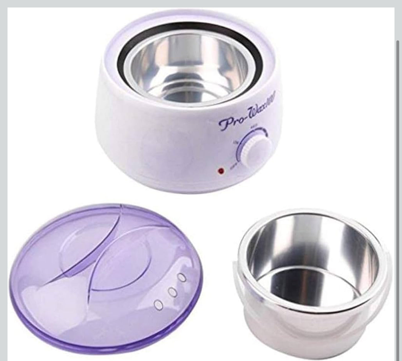 Bdit ACCESORI Scaldacera Elettrico Professionale 100w per Tutti i Tipi di Cera - Controllo della Temperatura Regolabile e Sicurezza Termica Integrata - BDIT ACCESSORI