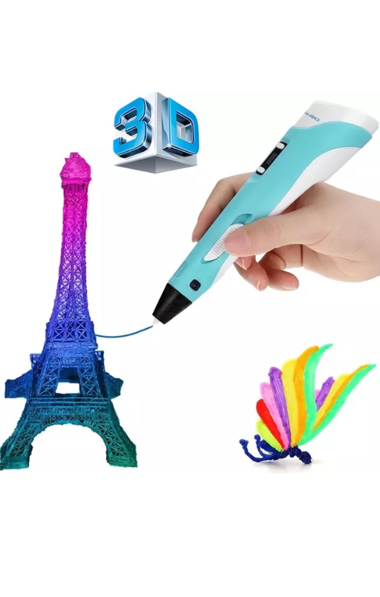 Penna 3D + Filamenti PLA 36 metri (2 fluorescenti) + Istruzioni in italiano e guida illustrata gratuita – Penna 3D professionale, cose utili, idee regalo dammi qualche parola Richter a di questo prodotto - BDIT ACCESSORI