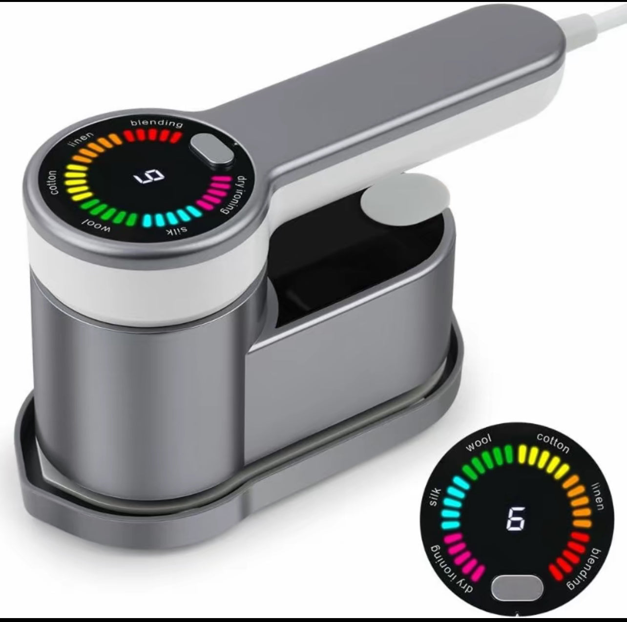 Ferro da Stiro Portatile con Display LED – 6 Modalità per Tessuti, Compatto da Viaggio, Stiratura Verticale e Orizzontale, Ideale per Lana, Cotone, Lino, Seta - BDIT ACCESSORI