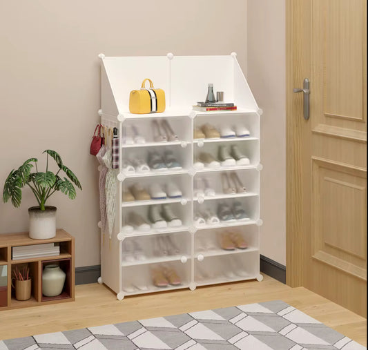 Bdit accessori -Scarpiera Modulare con Sportelli Trasparenti – L’Organizzazione Perfetta per la Casa - BDIT ACCESSORI