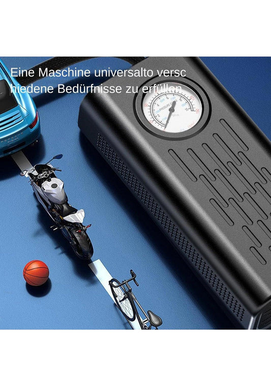 6000 mAh Mini Portable Air Compressor 150 PSI Electric Inflator with Rechargeable Battery, Digital LCD Screen, Pump for Bicycle, Car, Motorcycle, Scooter, Balls - BDIT ACCESSORI