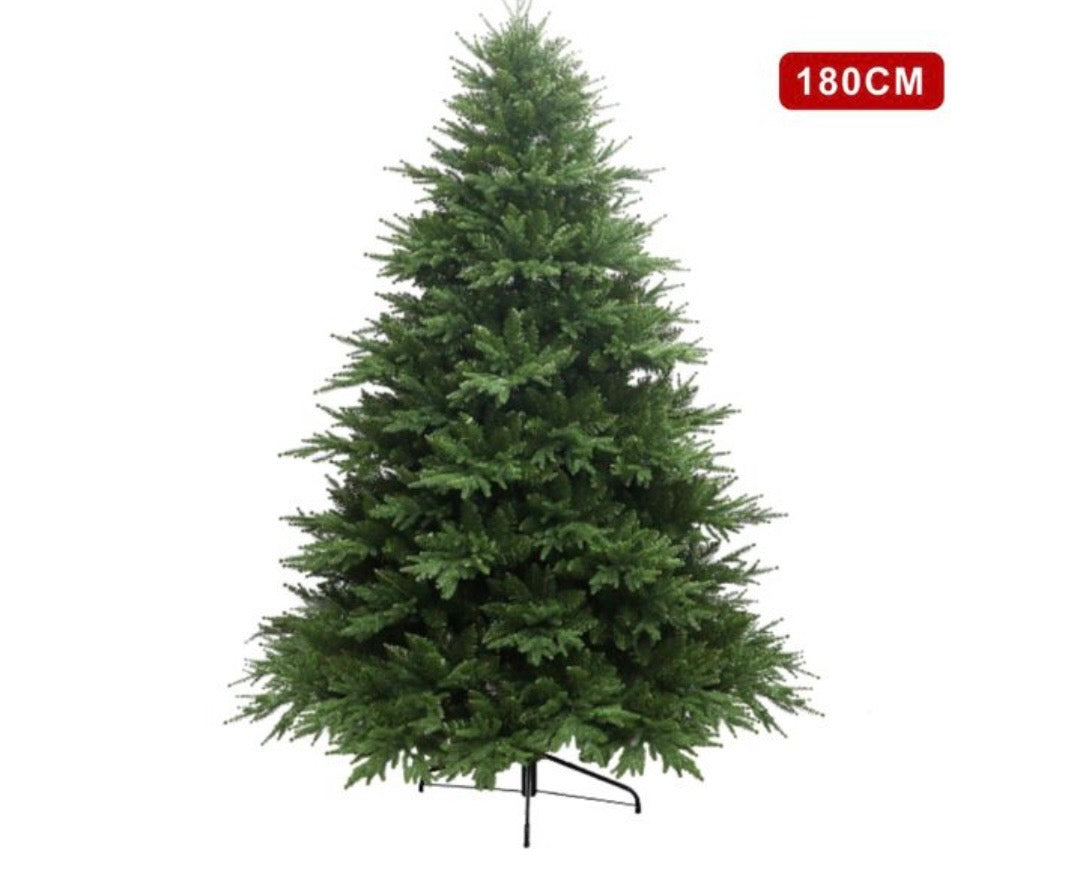 Albero di Natale Artificiale Pieno \bm{150 \text{ cm}} – Effetto Realistico Picea Verde Abete