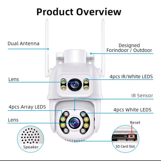 Sicurezza Intelligente a 360°: Telecamera PTZ Wi-Fi per Esterni