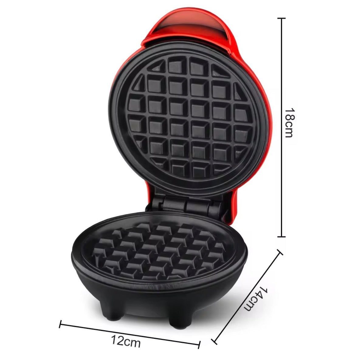 Senza Macchina per Waffle a Forma di Topolino – Piastra Waffle Maker Antiaderente Compatta