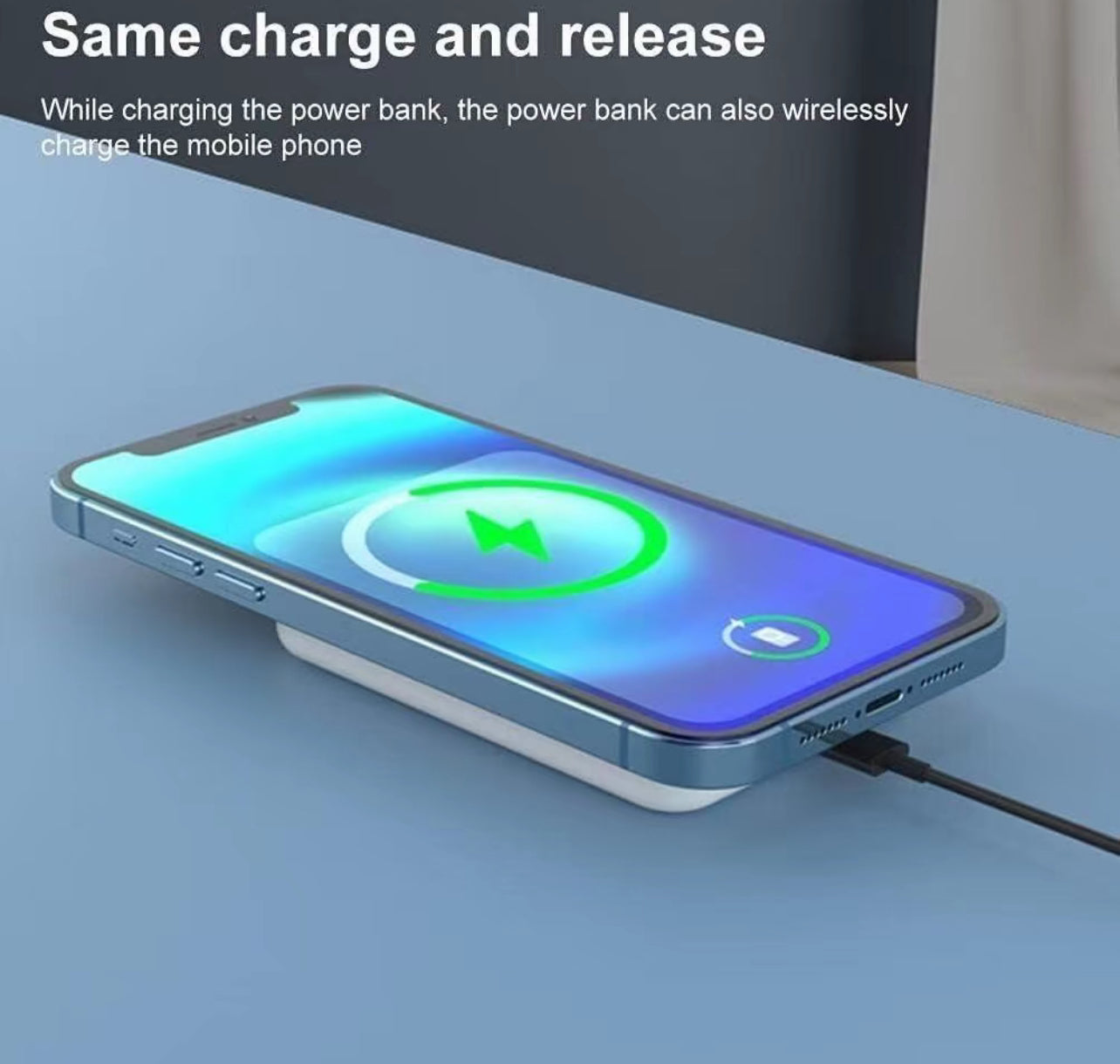 Power Bank, Magnetic PowerBank 10000 mAh, PD 22.5 W, Fast Charging, Portable Wireless Charger with iOS Input and Output LED Ndicator for iPhone 17/16/15/14/13/12/11/pro/pro max - BDIT ACCESSORI