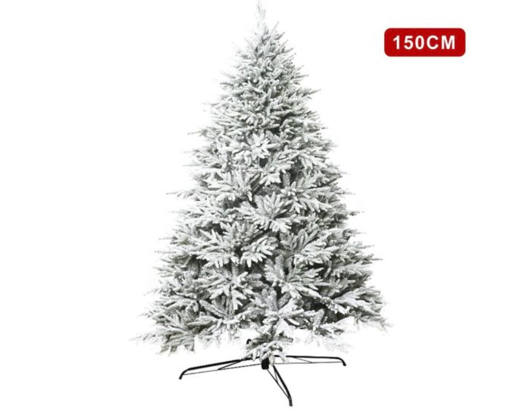 Albero di Natale Artificiale Innevato Effetto Neve Realistico - H. 15cm