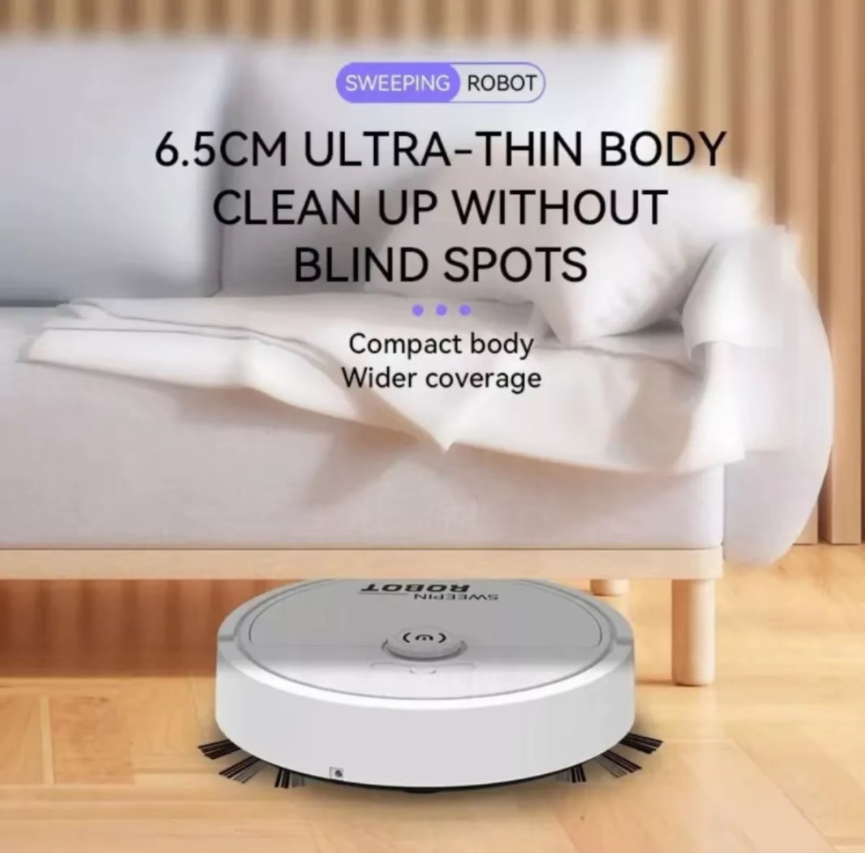 Bdit accessori -Robot Aspirapolvere Intelligente – Pulizia Automatica e Silenziosa - BDIT ACCESSORI