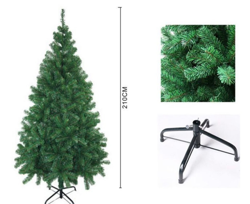 Albero di Natale Artificiale Pieno e Folto - Altezza 120 cm - L'Atmosfera Perfetta per il tuo Natale!