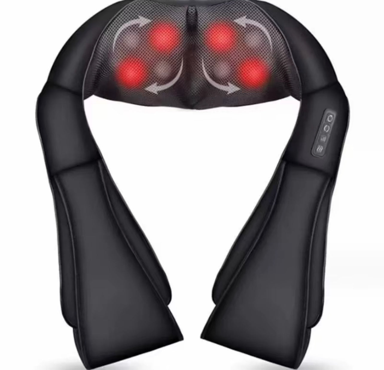 Massaggiatore Cervicale e Spalle con Calore – Design Antirumore, Tessuto Traspirante e Pelle Sintetica Ecologica - BDIT ACCESSORI