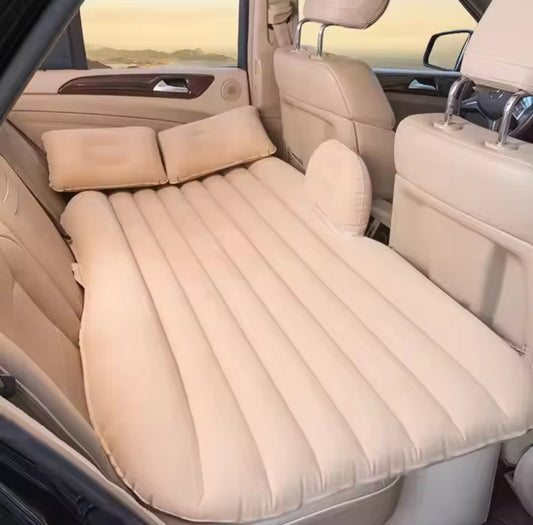 Materasso Gonfiabile Auto per Sedile Posteriore – Letto Gonfiabile Doppio con Cuscini Inclusi – Kit Compressore Elettrico + Kit Riparazione – Vari Colori – Ideale per Viaggi, Campeggio, Riposo - BDIT ACCESSORI