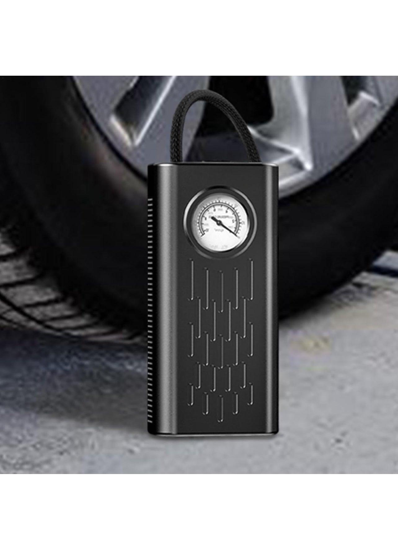 6000 mAh Mini Portable Air Compressor 150 PSI Electric Inflator with Rechargeable Battery, Digital LCD Screen, Pump for Bicycle, Car, Motorcycle, Scooter, Balls - BDIT ACCESSORI