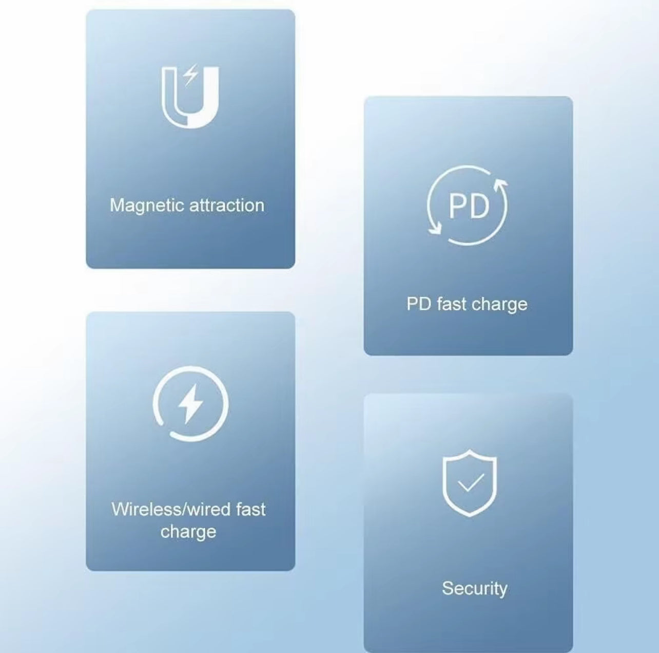 Power Bank, Magnetic PowerBank 10000 mAh, PD 22.5 W, Fast Charging, Portable Wireless Charger with iOS Input and Output LED Ndicator for iPhone 17/16/15/14/13/12/11/pro/pro max - BDIT ACCESSORI