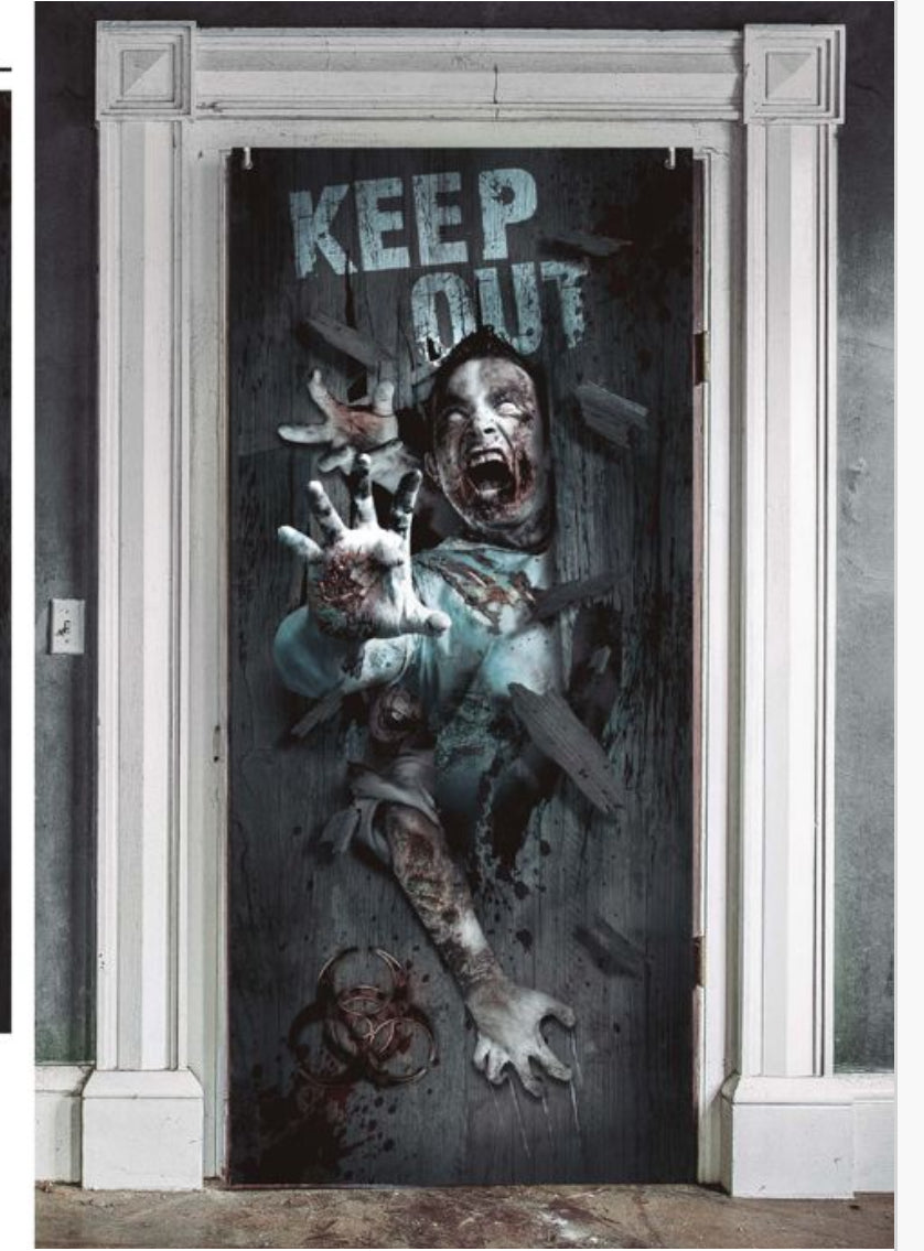 Decorazione Porta Halloween 180x80 cm – Trasforma la Tua Casa in un Brivido!