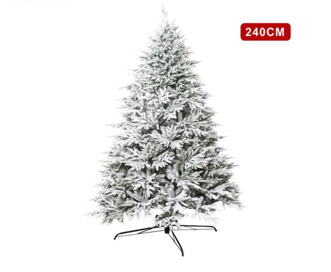Albero di Natale Artificiale Innevato Effetto Neve Realistico - H. 15cm