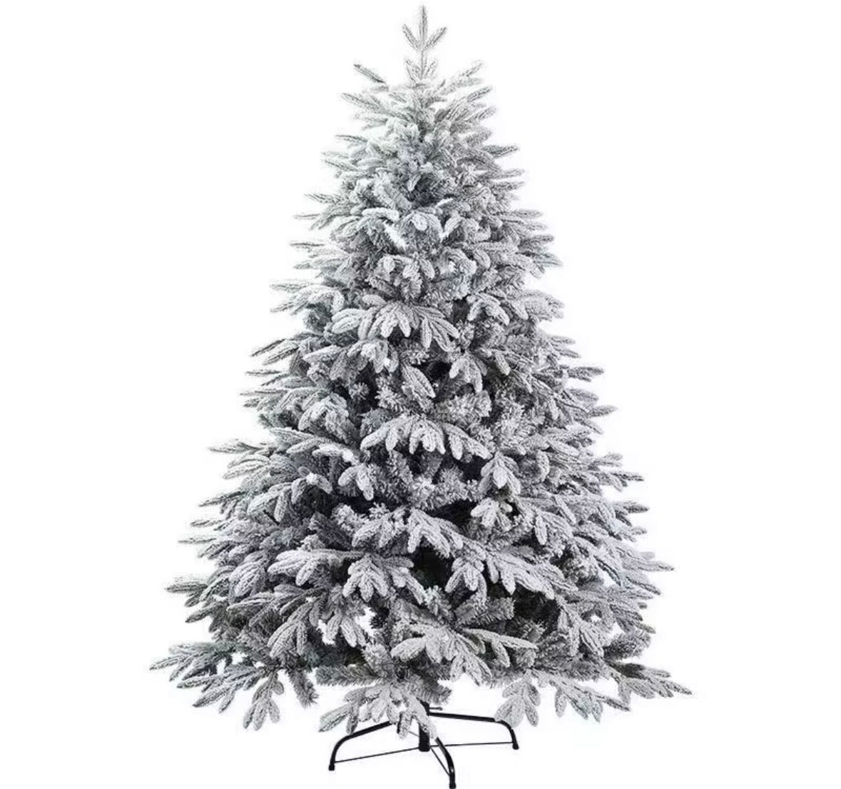 Albero di Natale Artificiale Innevato Effetto Neve Realistico - H. 15cm