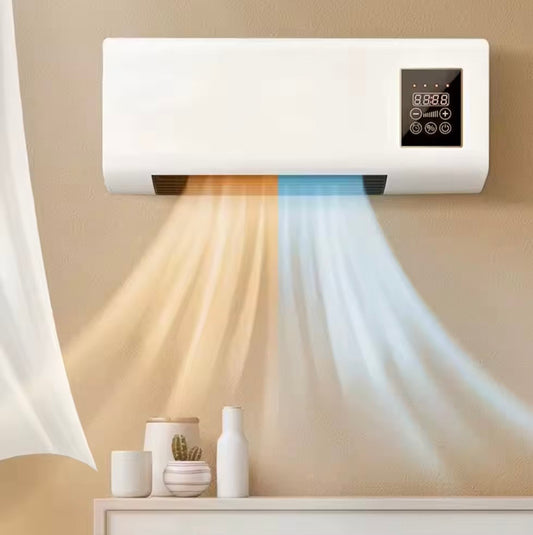 Termoventilatore Elettrico da Parete Compatto STUFFA - Riscaldamento Veloce ed Efficiente con Telecomando