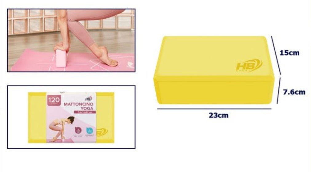 Blocco Yoga (Mattoncino) HB SPORT - Supporto Essenziale per la Tua Pratica