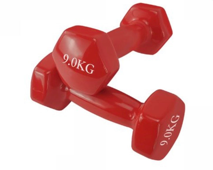 Manubrio Fitness – Pesi Esagonali in Vinile Antiscivolo per Allenamento Forza, Palestra e Casa