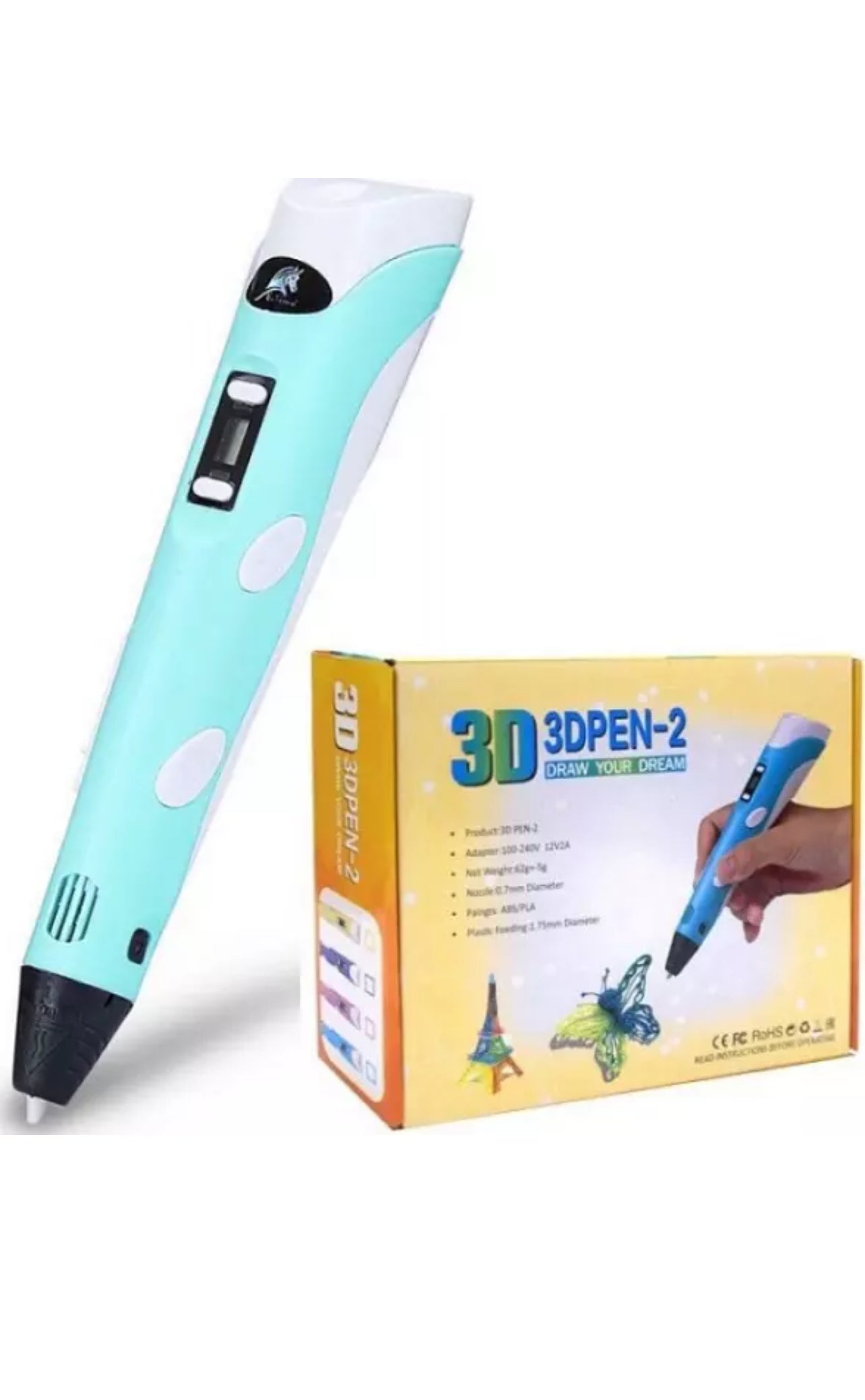 Penna 3D + Filamenti PLA 36 metri (2 fluorescenti) + Istruzioni in italiano e guida illustrata gratuita – Penna 3D professionale, cose utili, idee regalo dammi qualche parola Richter a di questo prodotto - BDIT ACCESSORI