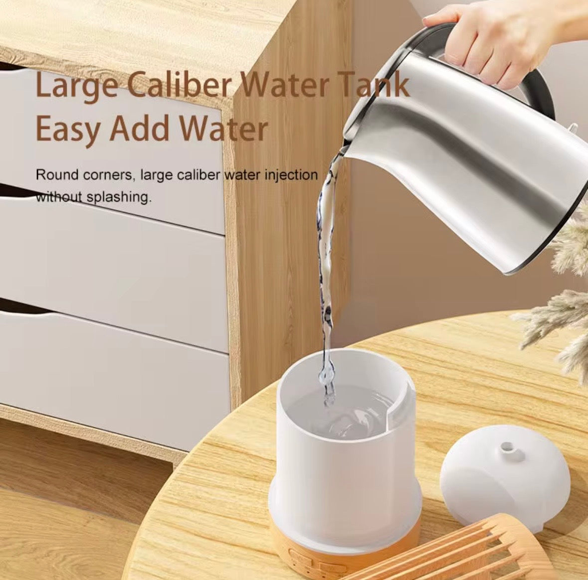 Diffusore di Aromi a Ultrasuoni con LED Multicolore – Umidificatore & Purificatore d’Ari