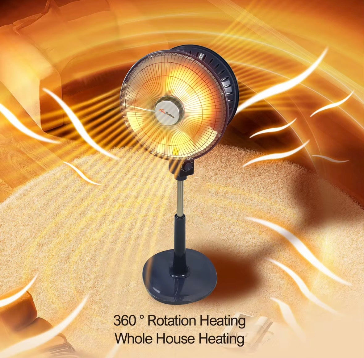 Stufa Alogena a Piantana Oscillante Kooper – Calore Immediato e Basso Consumo!