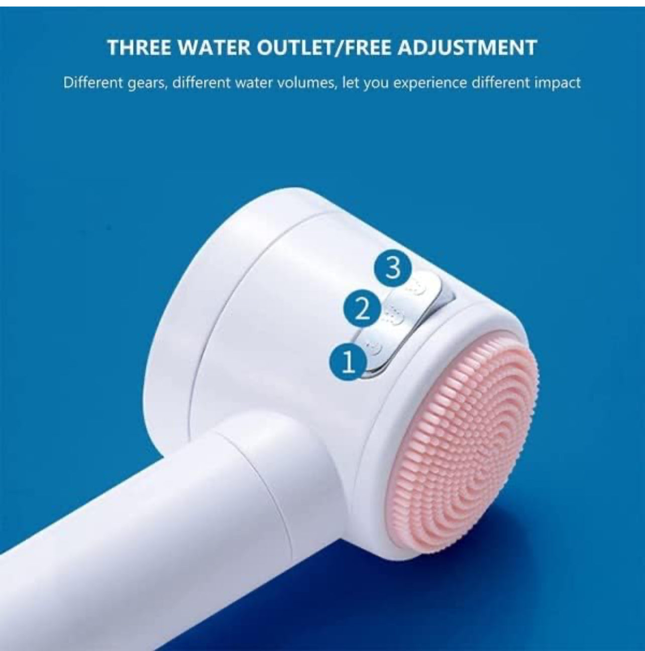 Soffione doccia portatile con spazzola portatile che massaggia la doccia a mano Potente Multi-Jet - BDIT ACCESSORI