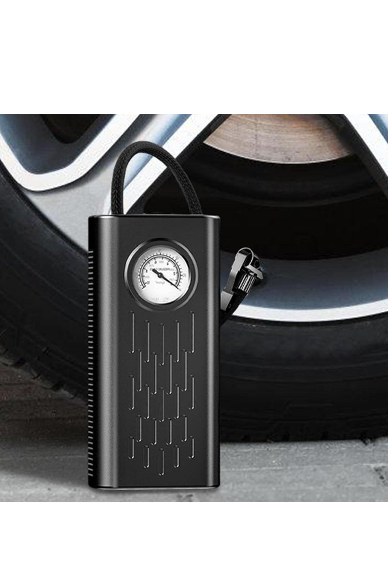 6000 mAh Mini Portable Air Compressor 150 PSI Electric Inflator with Rechargeable Battery, Digital LCD Screen, Pump for Bicycle, Car, Motorcycle, Scooter, Balls - BDIT ACCESSORI