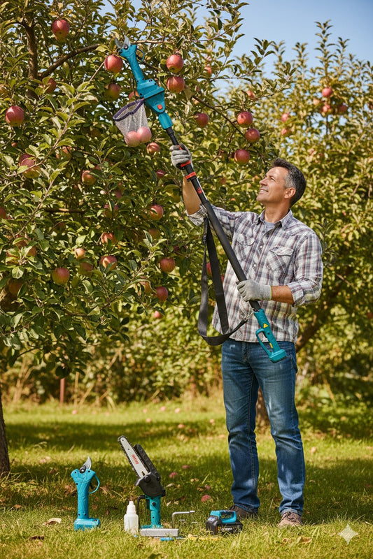 🌳 Kit Potatura e Raccolta Frutta 3-in-1: Efficienza Senza Sforzo!