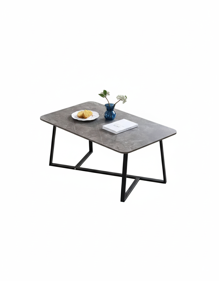 Tavolino da Salotto Minimalista – Effetto Marmo (nero,bianco,marrone)