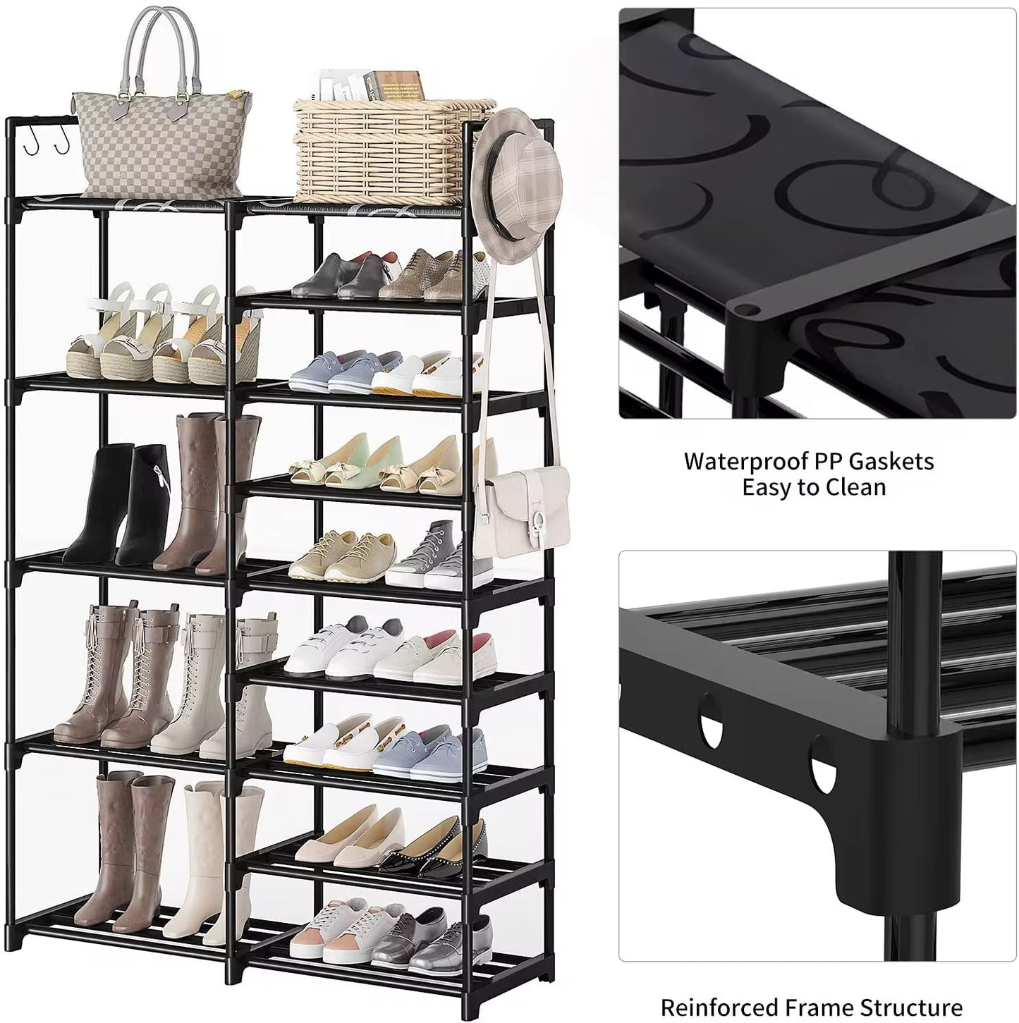 Scarpiera Salvaspazio Extra Large – Organizzazione Perfetta per Scarpe, Stivali e Accessori
