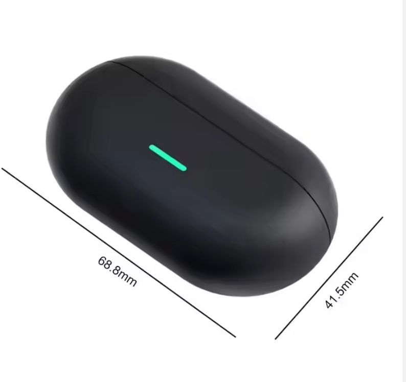 Auricolari Wireless Bluetooth 5.3 con Custodia di Ricarica — Cuffie In-Ear Stereo, ANC, Microfono, Touch, Waterproof IPX5 (Bianco/Nero/Rosa/Crema)