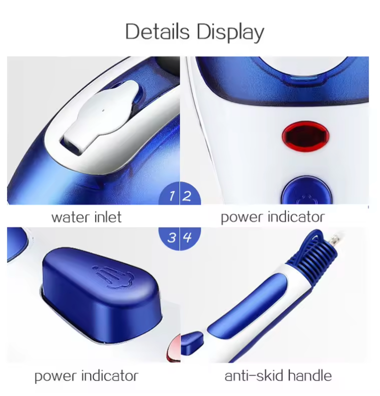 Ferro da Stiro a Vapore Portatile 1000W – Stiratrice Verticale e Orizzontale con Serbatoio 70ml