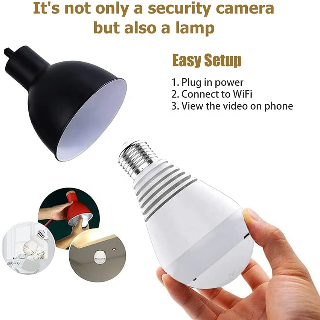 Smart Bulb Security Camera – Light Up & Protect Your Home - BDIT ACCESSORI