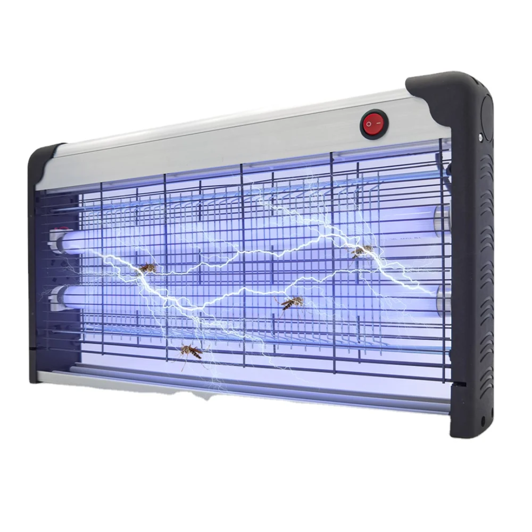 Zanzariera Elettrica LED F5010, 10W, Lampada Anti-Insetti, Colore Argento - BDIT ACCESSORI