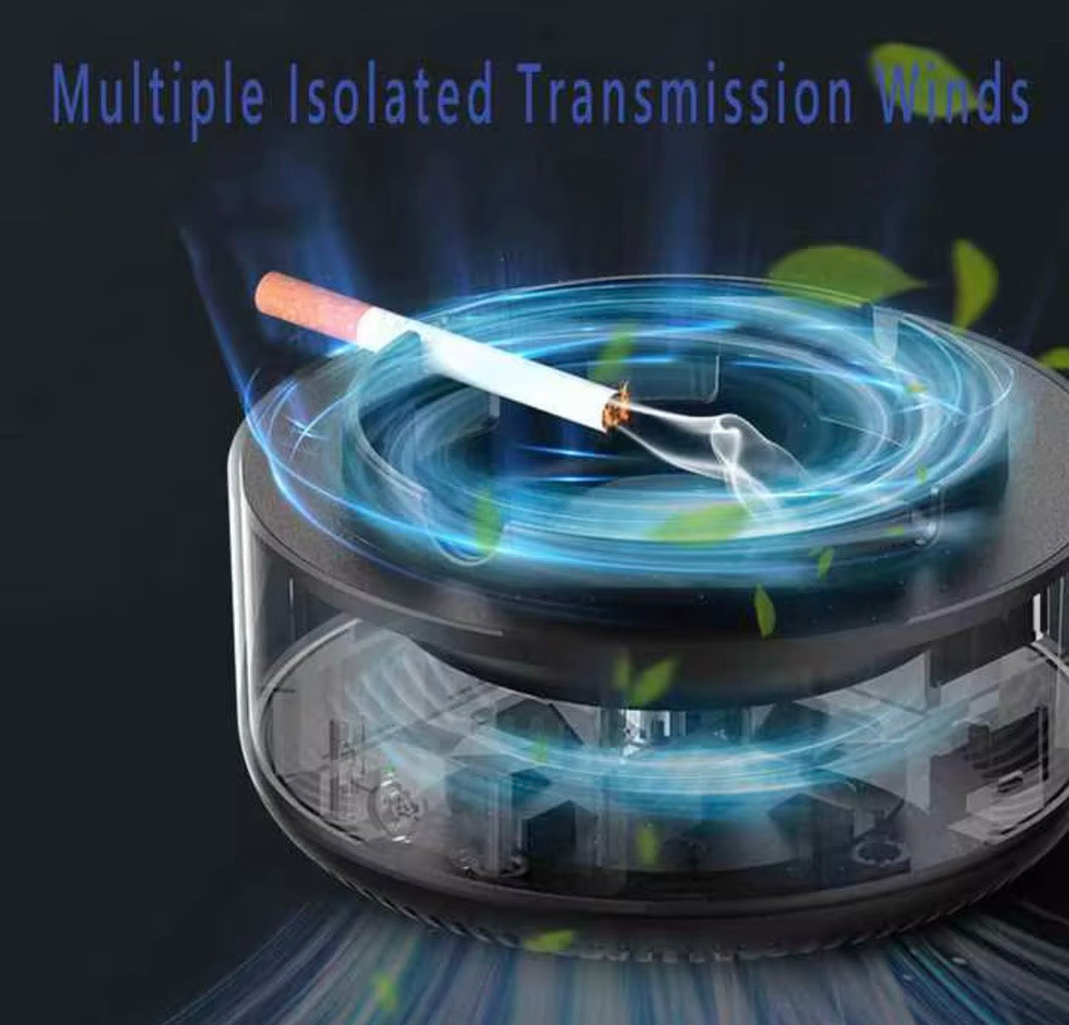 🌀 Posacenere Elettrico con Purificatore d’Aria – Rimuove Fumo e Odori in un Istante