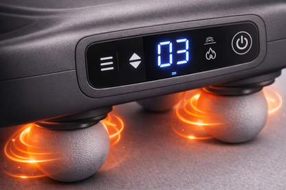 Massaggiatore Elettrico Corpo e Cervicale con Rulli Rotanti – Massaggio Profondo per Collo, Schiena, Vita, Gambe e Piedi – Intensità Regolabile, Design Ergonomico, Relax e Sollievo Muscolare