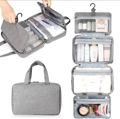 Beauty Case da Viaggio Appeso – Borsa Organizer Cosmetici Impermeabile, Porta Trucchi e Accessori da Toilette (27x18x13 cm)