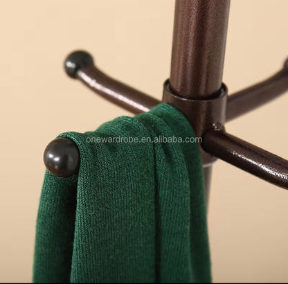 Appendiabiti a Piantana Nero Alto 170cm | Stand Attaccapanni Salvaspazio Moderno