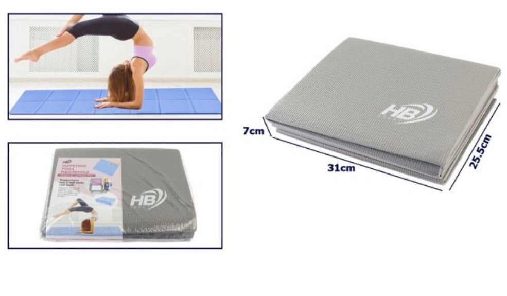 🧘‍♀️ Tappetino Yoga Pieghevole Antiscivolo – Comfort, Praticità e Colori Brillanti<