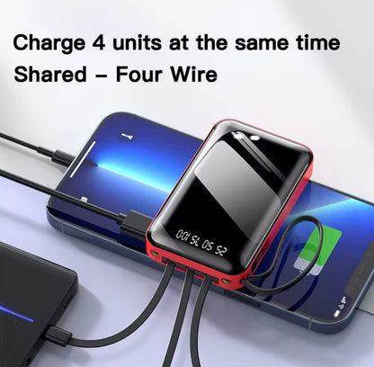 Power Bank 12800 mAh — Caricatore Portatile 2.1A | Batteria Esterna USB, Display LED, Dual USB — Compatibile iPhone/Android, Viaggio & Emergenza