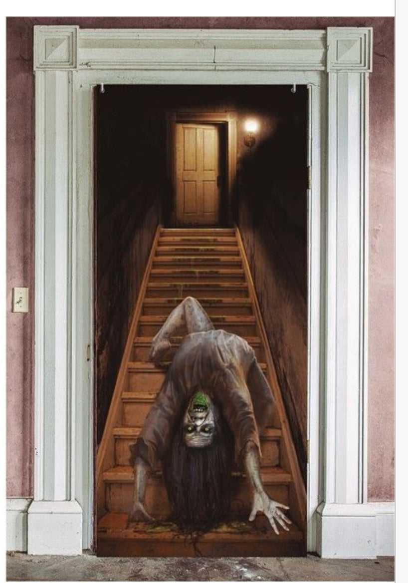 Decorazione Porta Halloween 180x80 cm – Trasforma la Tua Casa in un Brivido!