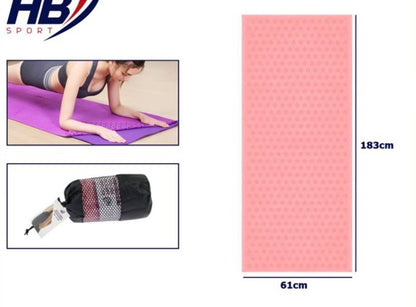 Tappetino Yoga Antiscivolo con Borsa – Comfort, Stile e Colori Moderni