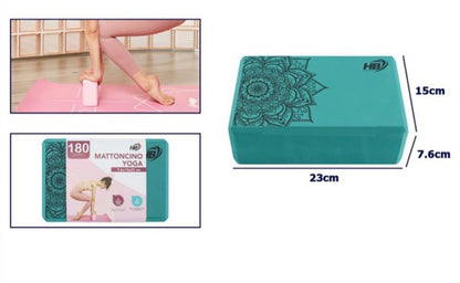 Mattoncino Yoga (Block) Premium HB Sport con Design Mandala – Stabilità e Stile
