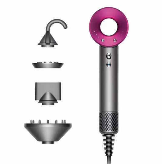 Bdit accessori Asciugacapelli Professionale con 5 Accessori e 4 Modalità di Temperatura controllo intelligente del calore per la brillantezza,Asciugatura rapida, Progettato per un effetto equilibrato, Styling liscio e controllato