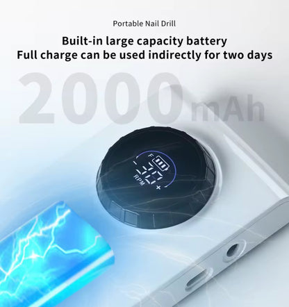 Fresa per Unghie Professionale PND560 Cordless | 30.000 RPM | 18W