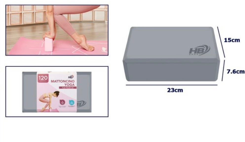 Blocco Yoga (Mattoncino) HB SPORT - Supporto Essenziale per la Tua Pratica
