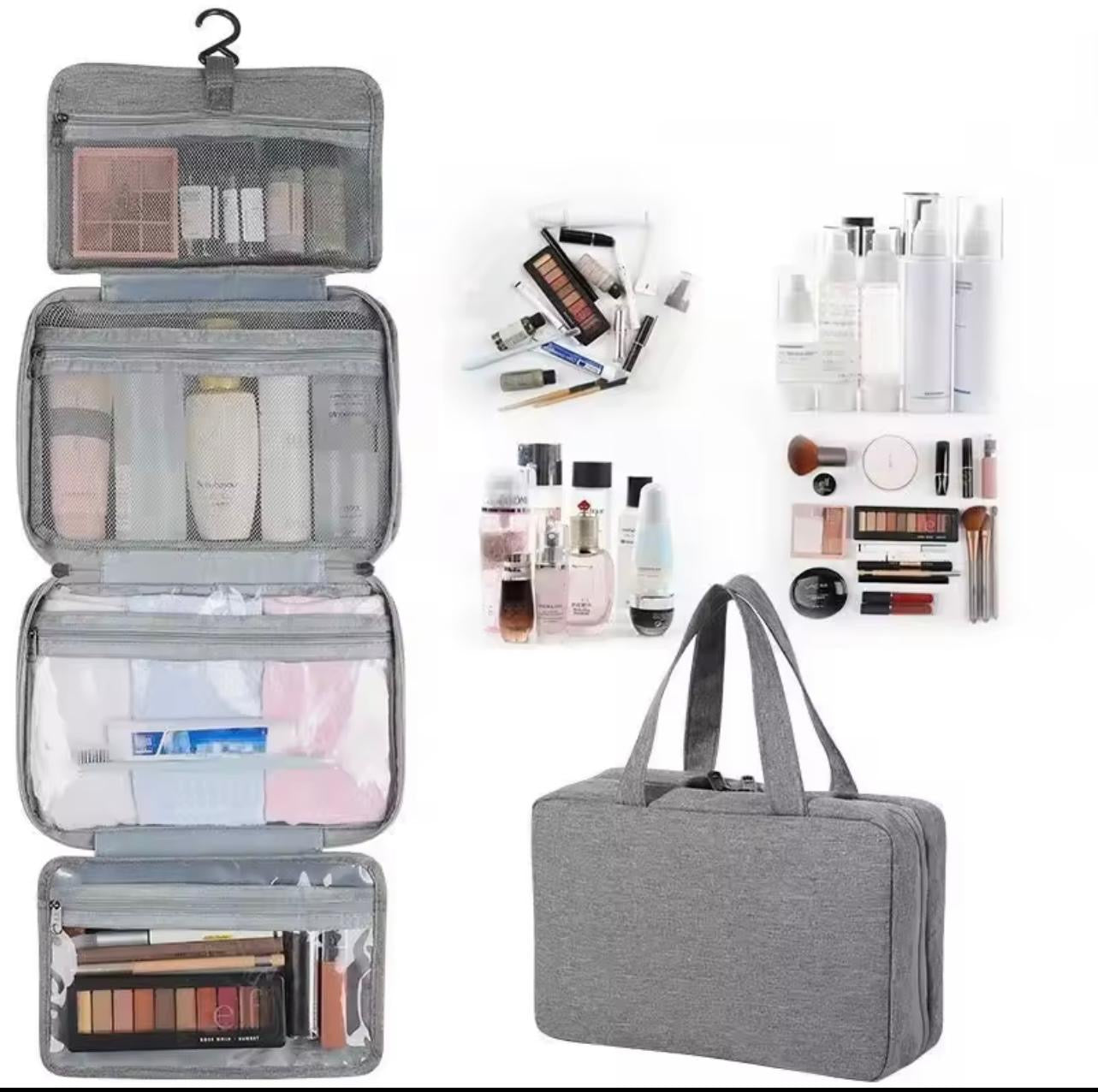 Beauty Case da Viaggio Appeso – Borsa Organizer Cosmetici Impermeabile, Porta Trucchi e Accessori da Toilette (27x18x13 cm)
