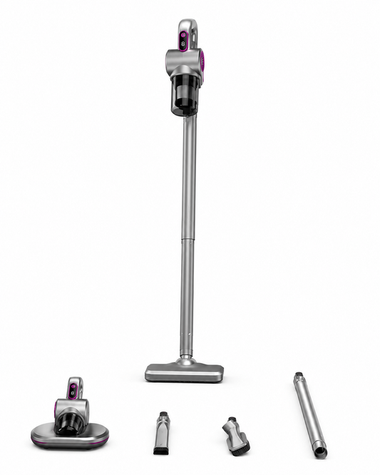 Aspirapolvere Senza Fili 4 in 1, Aspiratore Portatile Ricaricabile, Scopa Elettrica Cordless per Pavimenti Divani Auto e Angoli, Aspirazione Potente con Accessori Multifunzione