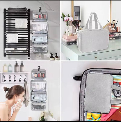 Beauty Case da Viaggio Appeso – Borsa Organizer Cosmetici Impermeabile, Porta Trucchi e Accessori da Toilette (27x18x13 cm)