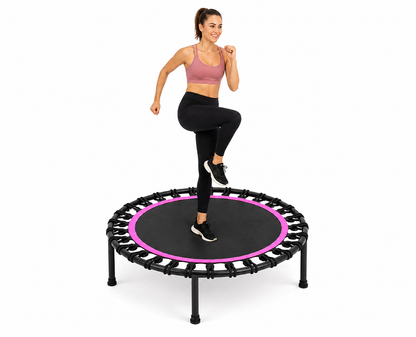 bditaccessori Trampolino Fitness 100 cm con Elastici Silenziosi, Mini Rebounder per Allenamento a Casa, Cardio Basso Impatto, Struttura Stabile, Ideale per Interno dfh - 94680